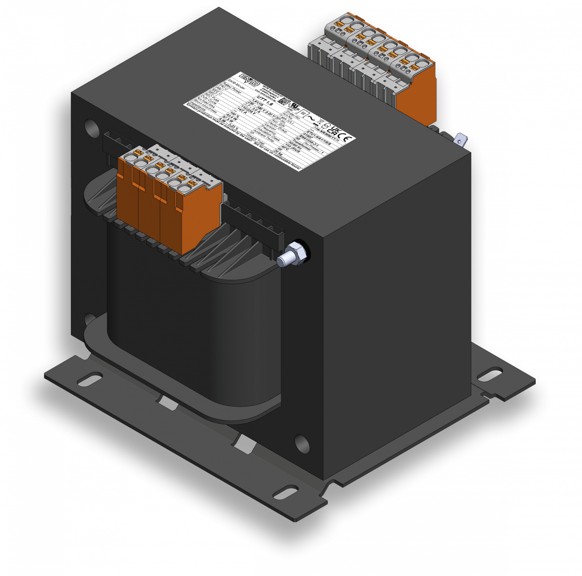 Produktabbildung eines Multiformators, multifunktionaler Transformator für industrielle Anwendungen mit robuster Bauweise